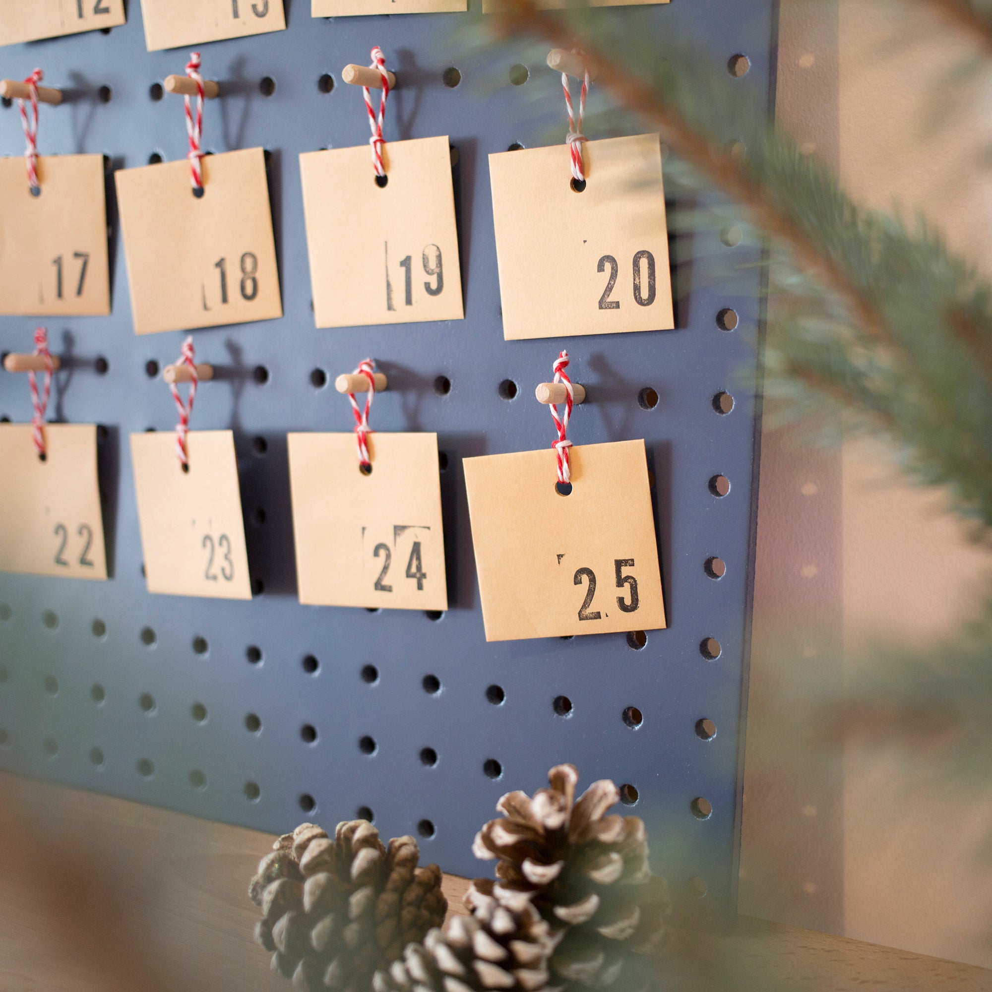 Pegboard Advent Calendar