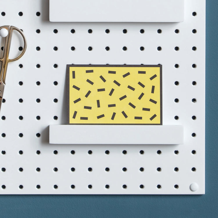 Wooden Pegboard Picture Shelf