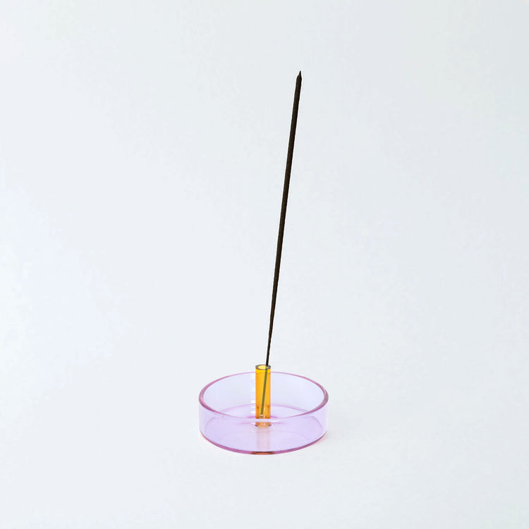 Duo Tone Glass Incense Holder