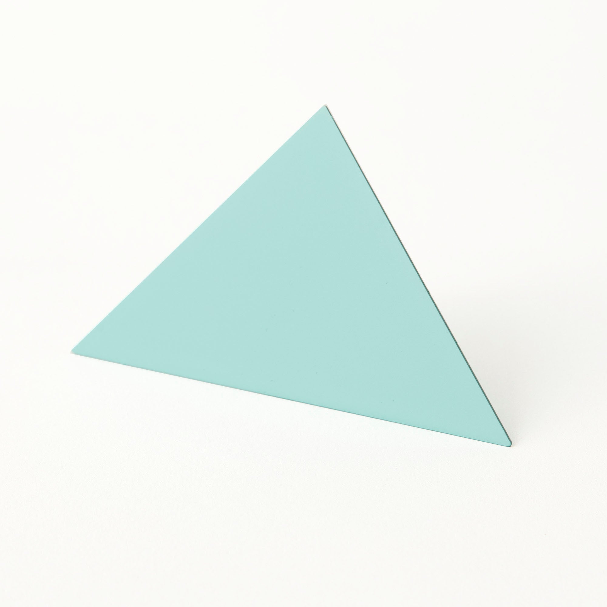 Geometric blue triangle photo clip stand