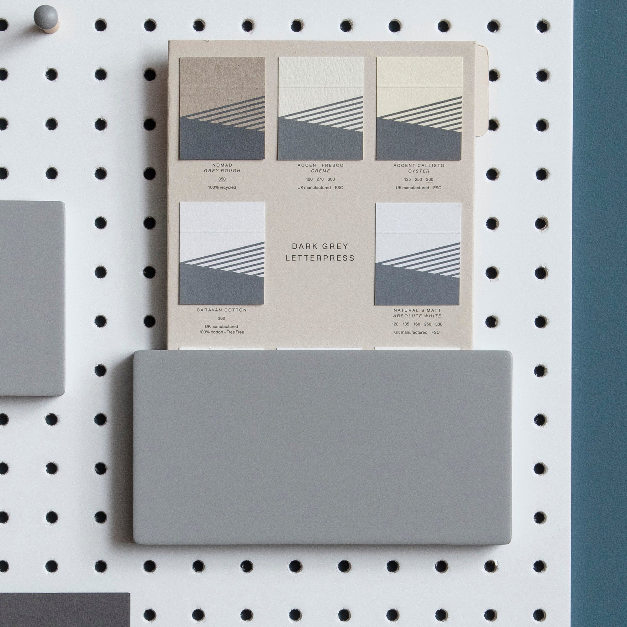 Wooden Pegboard Letter Holder