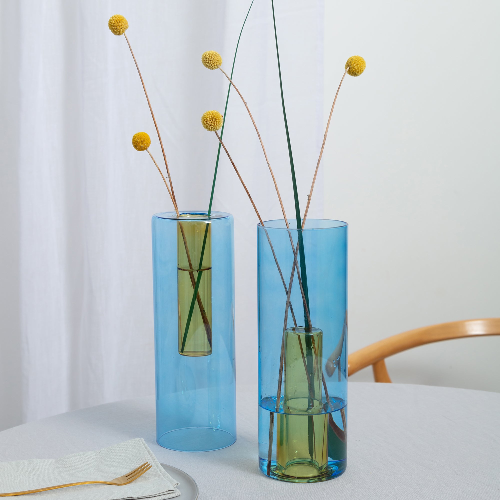 Reversible Glass Vase