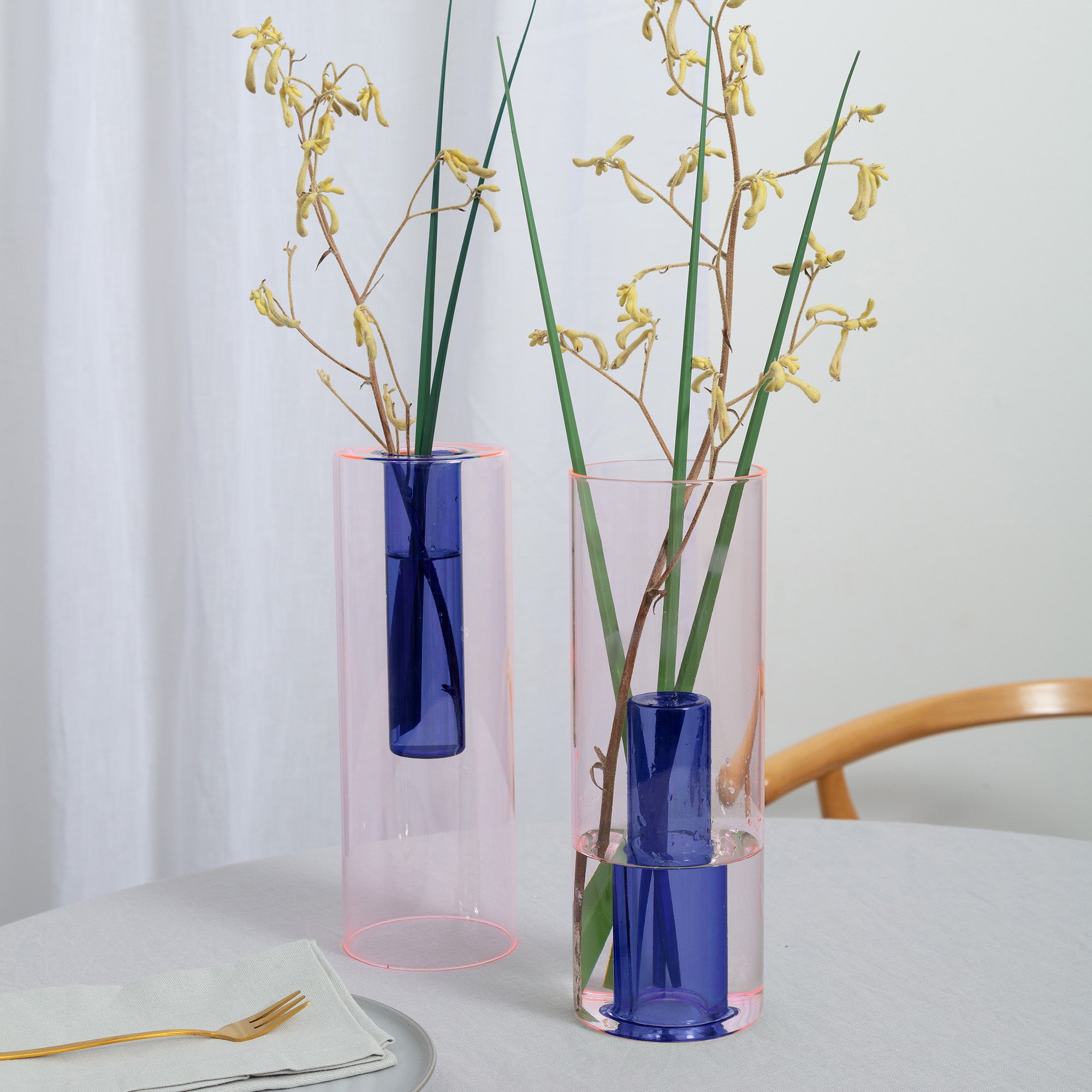 Reversible Glass Vase