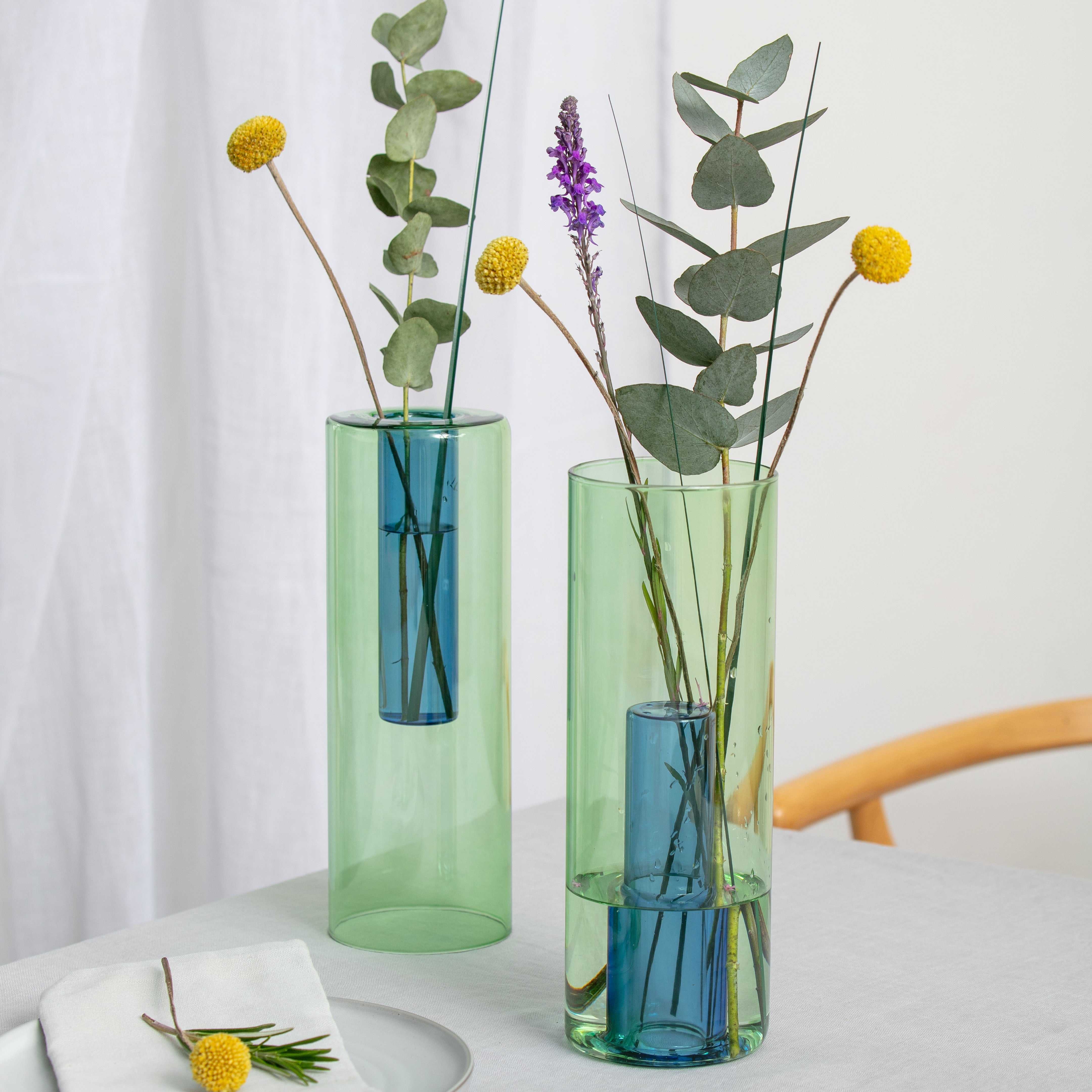 Reversible Glass Vase