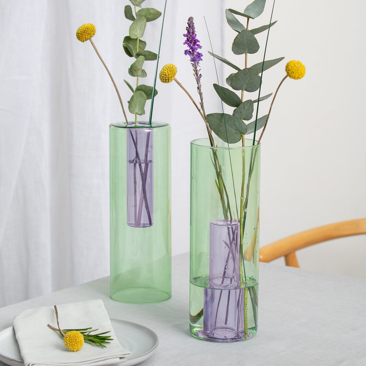 Reversible Glass Vase