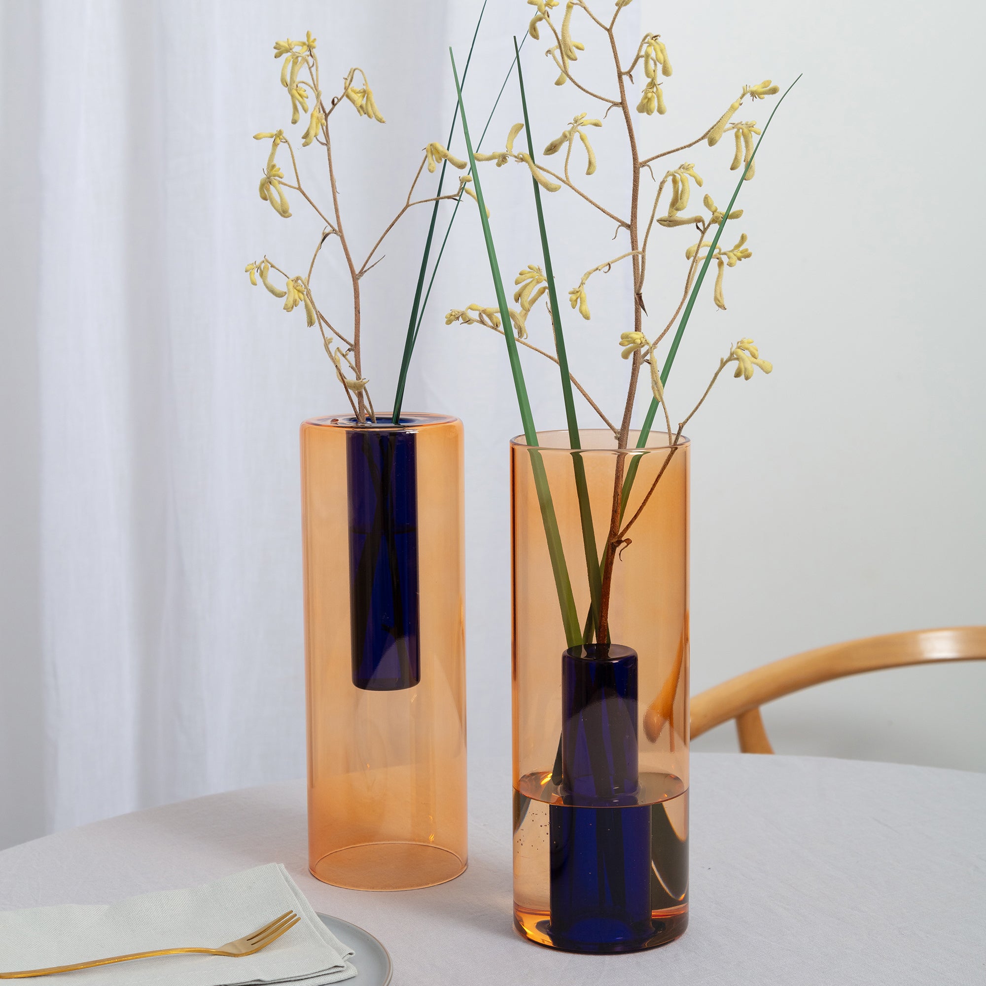 Reversible Glass Vase