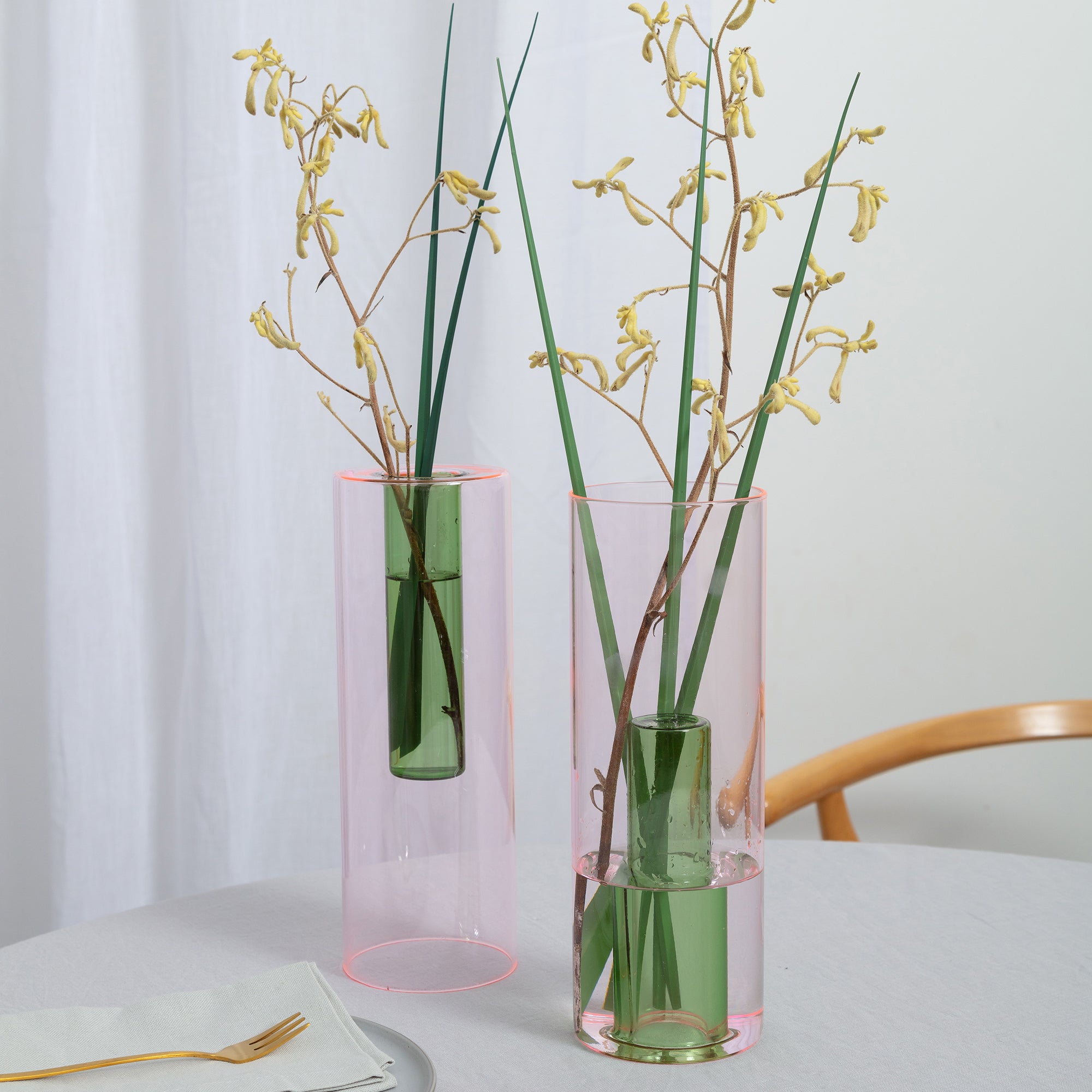 Reversible Glass Vase