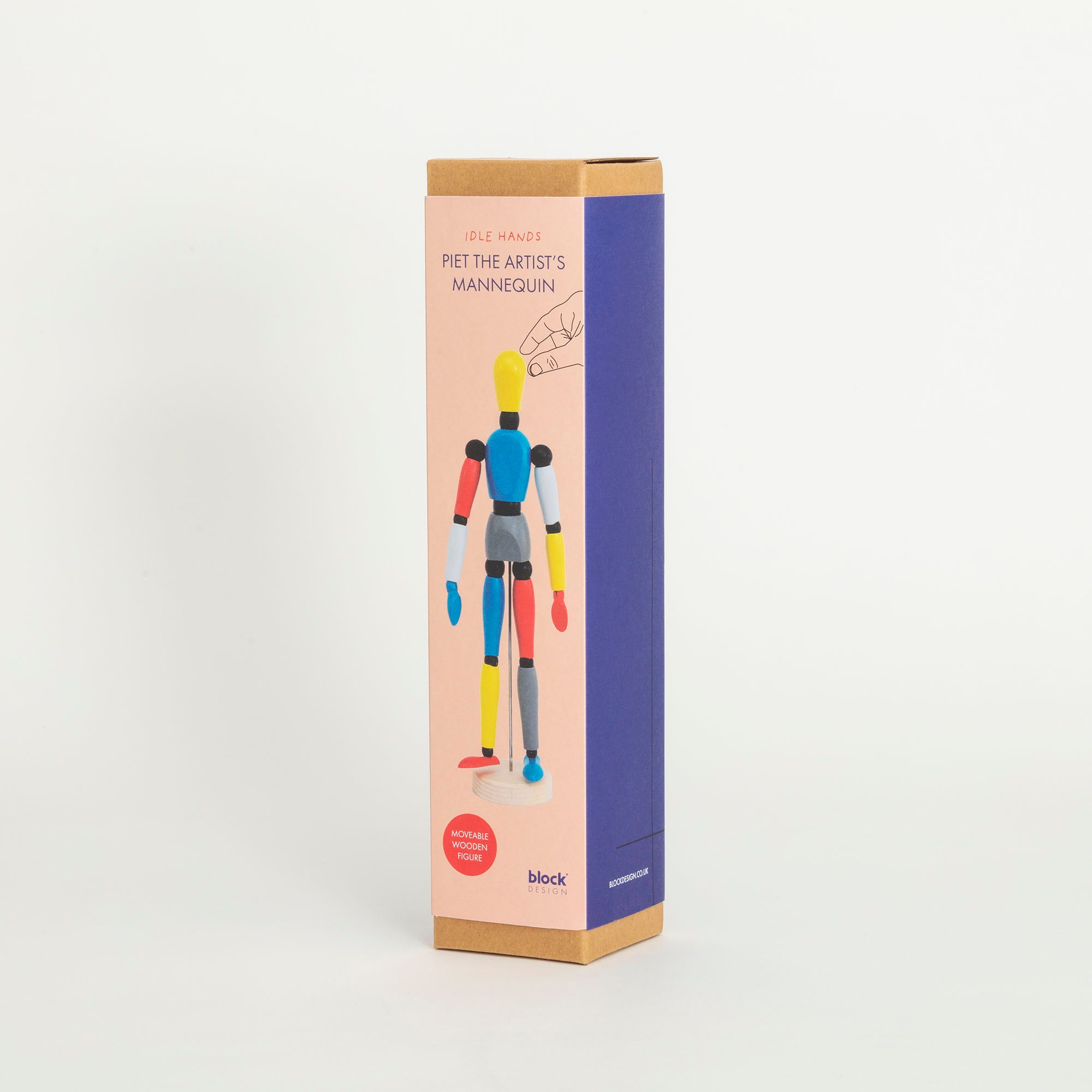 colourful wooden artists mannequin gift boxed