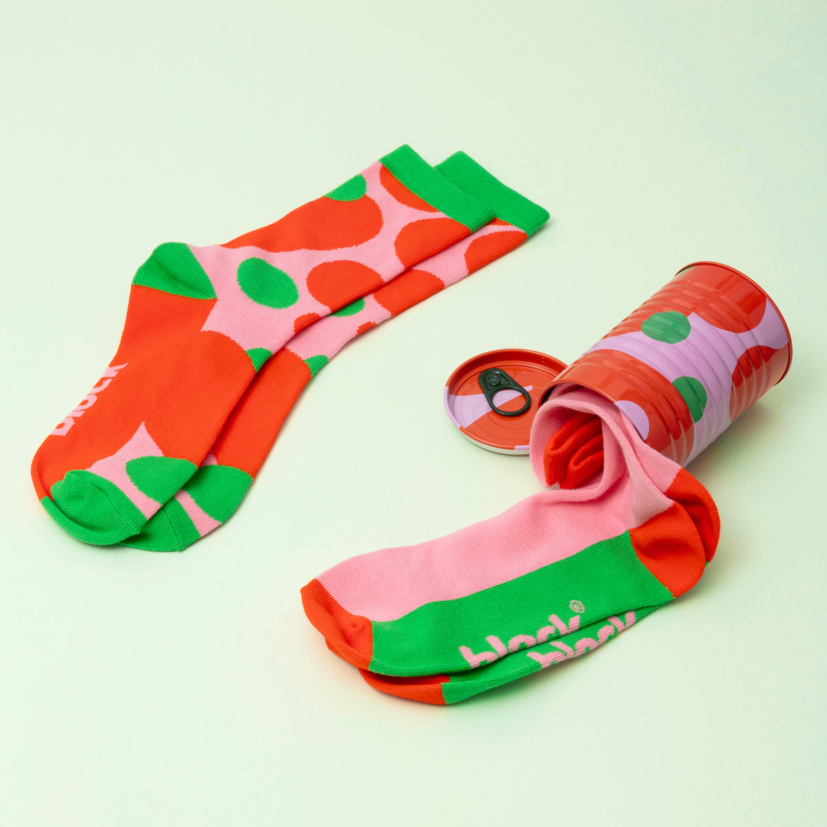 Bamboo Socks - Red Pink Green