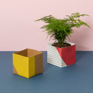 Geometric Plant Pot Cover – Large