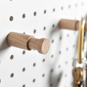 large wooden pegboard pegs