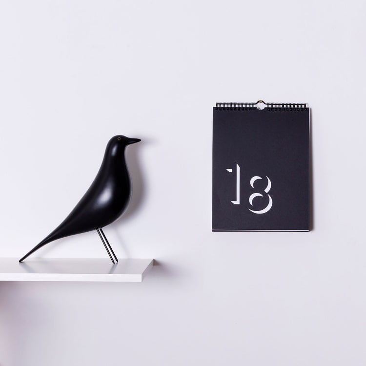 Flip Perpetual Calendar - Black & White