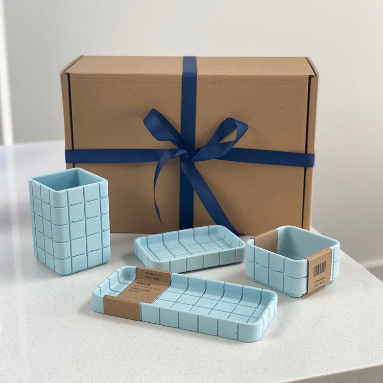 Tile Bathroom Storage Gift Set