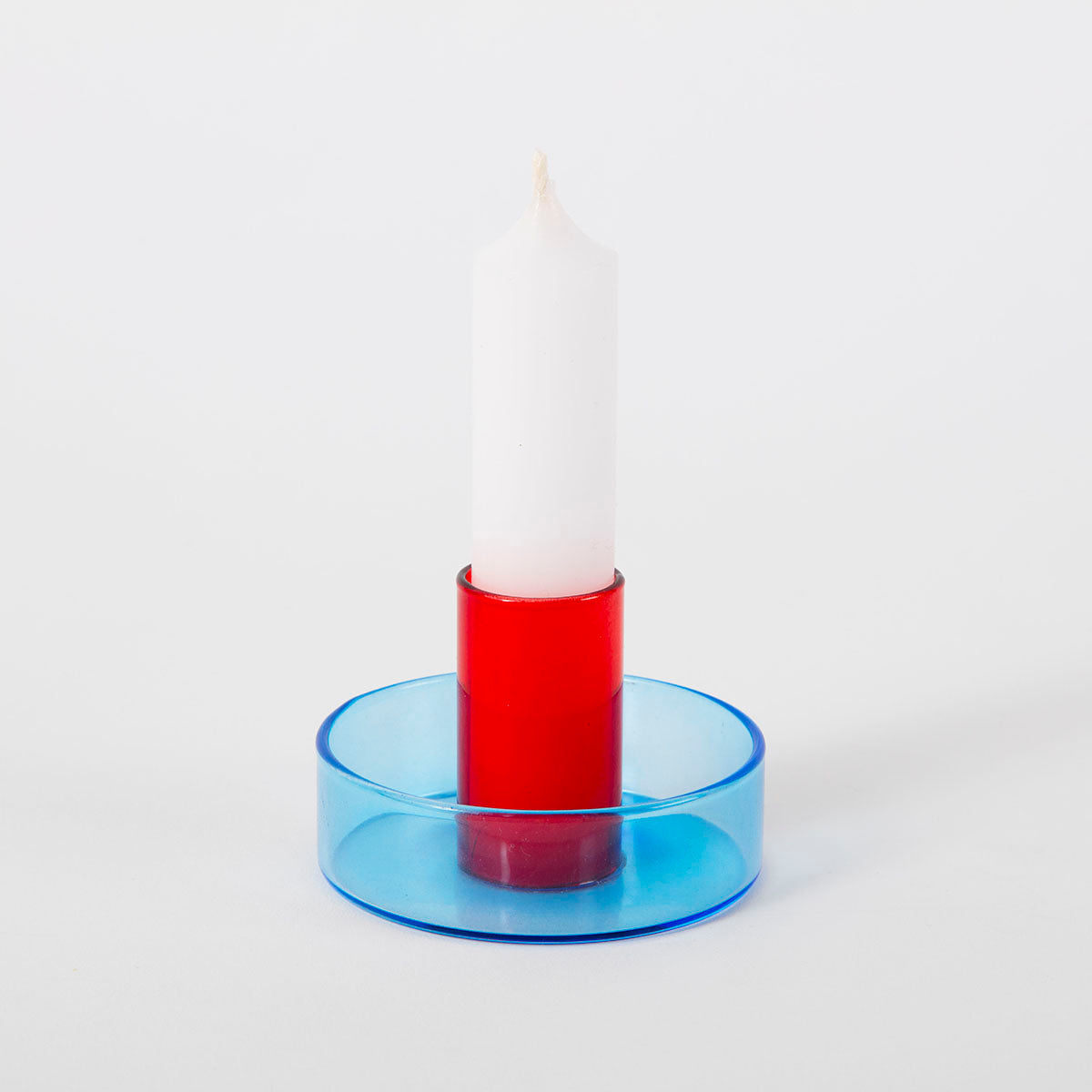 Duo Tone Glass Candle Holder - Seconds