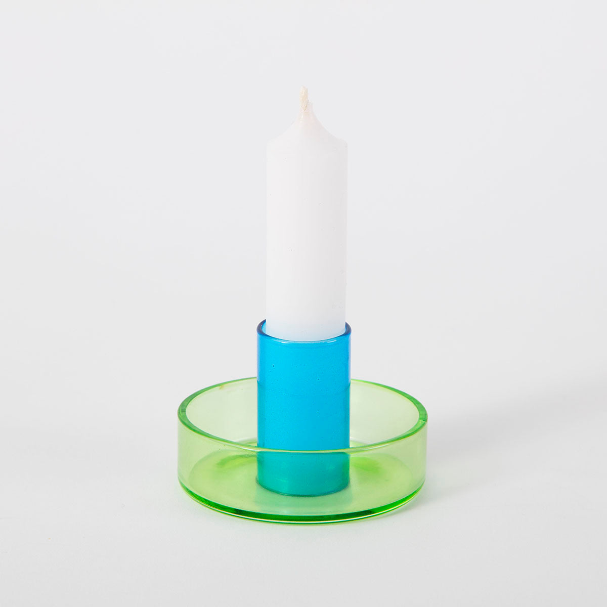 Duo Tone Glass Candle Holder - Seconds