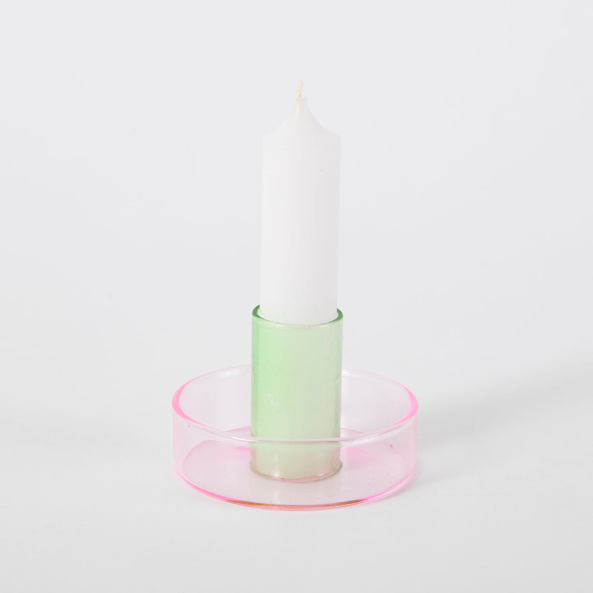 Duo Tone Glass Candle Holder - Seconds