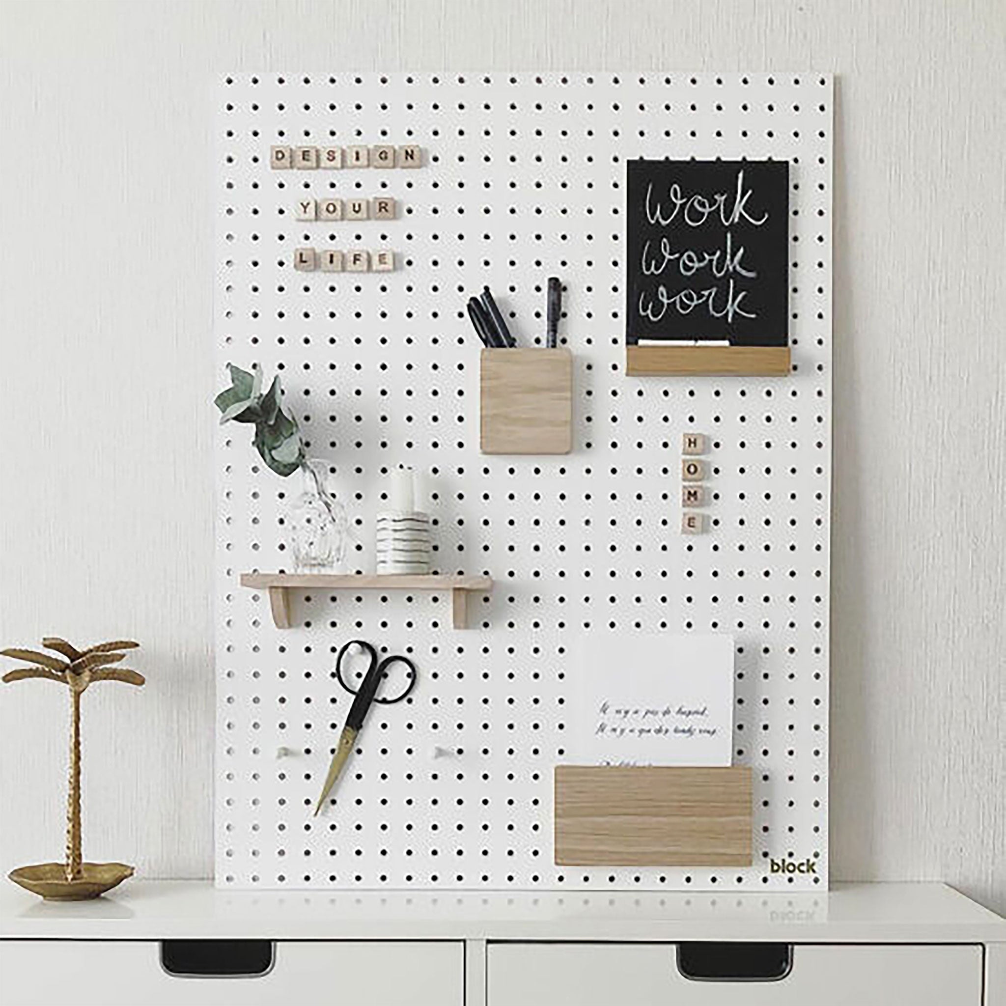 Wooden Pegboard Letters