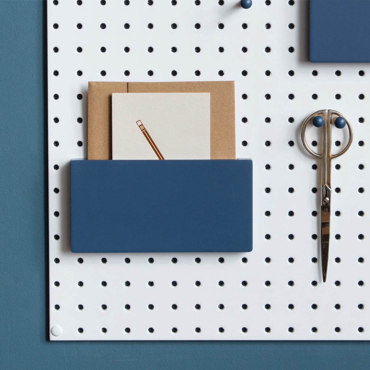 Wooden Pegboard Letter Holder