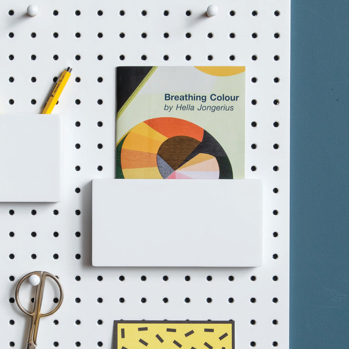 Wooden Pegboard Letter Holder