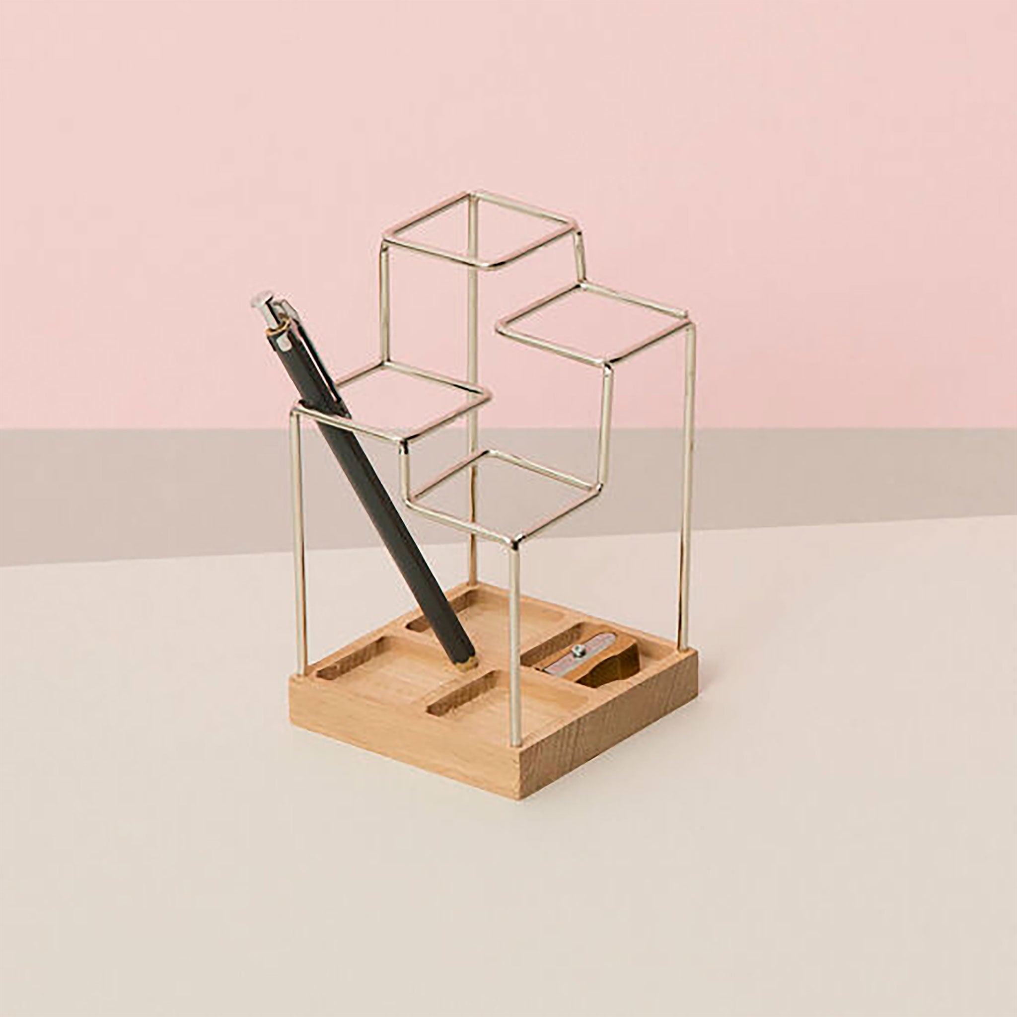 Metallic Sketch Desk Tidy