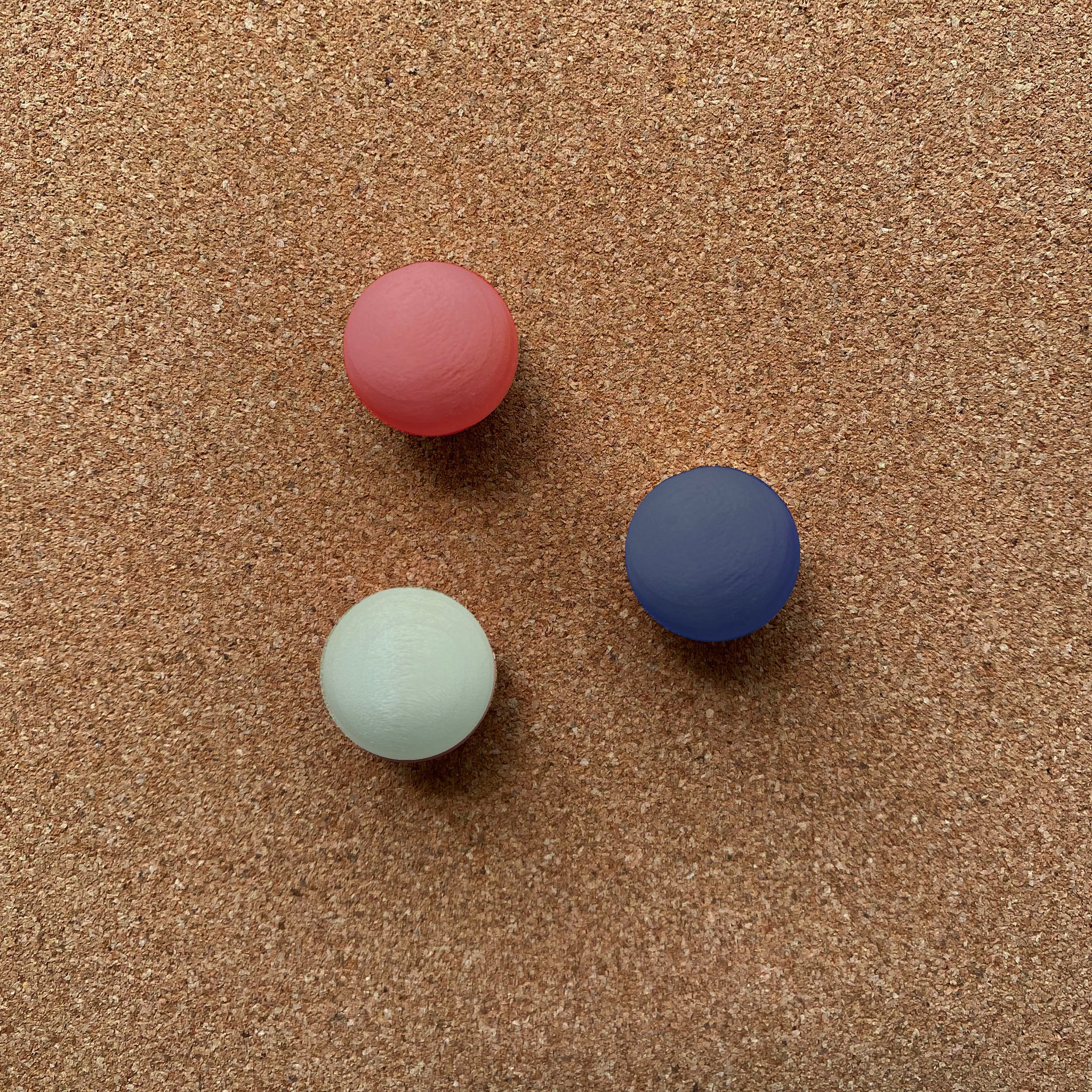 Wooden Ball Cork Board Magnets