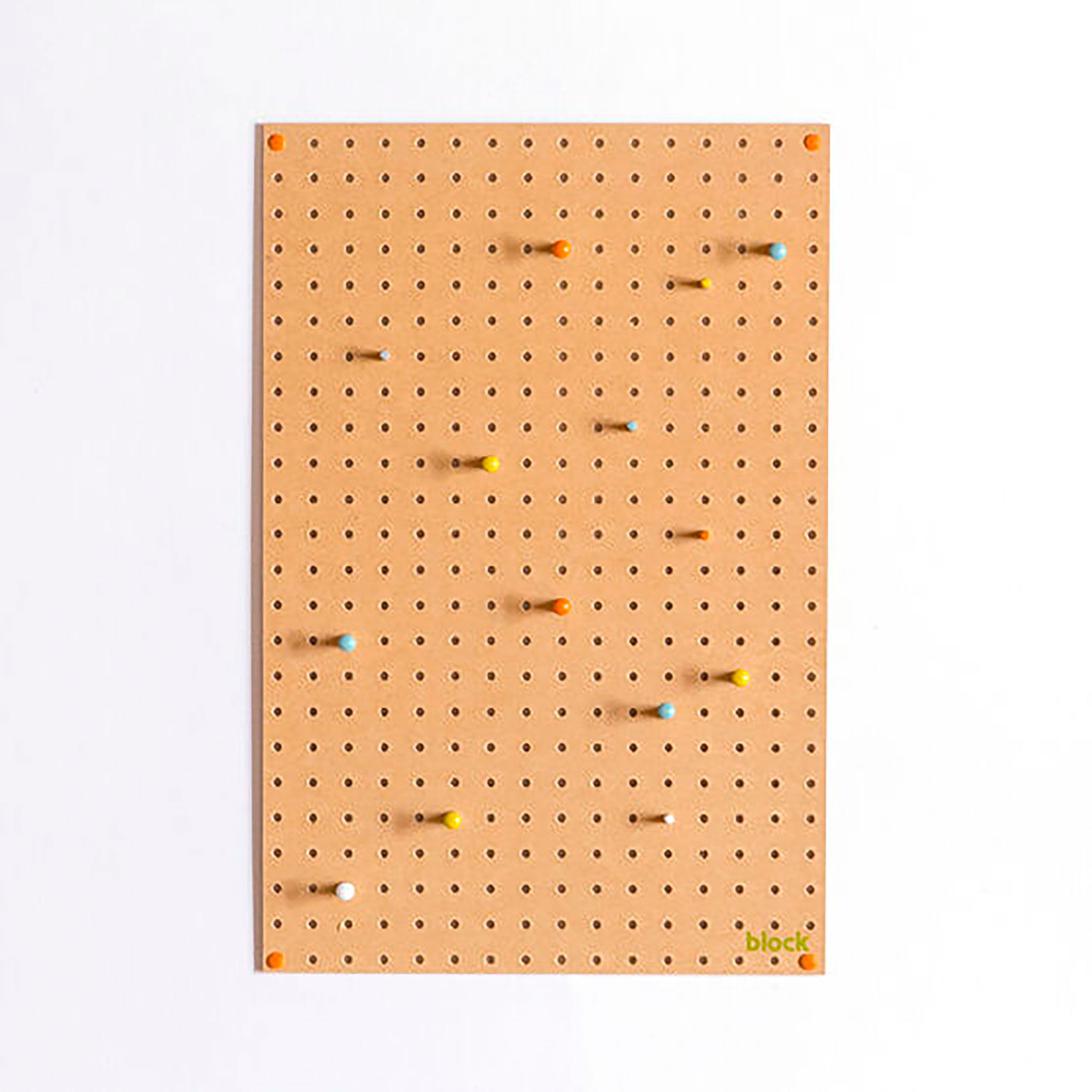 medium natural pegboard and wooden pegs