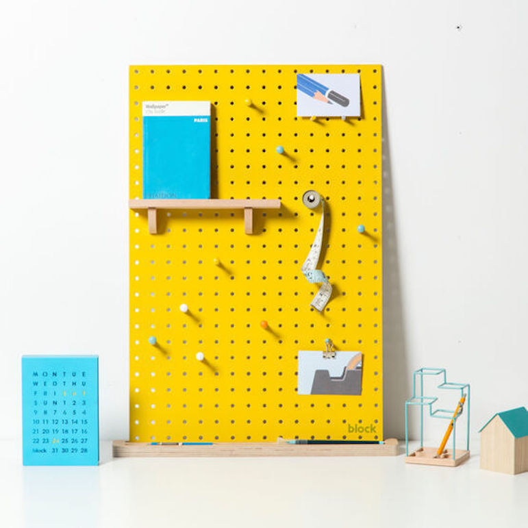 Wooden Pegboard Stand